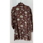 Ulla Johnson  Lula Mini Dress in Heliotrope Silk Floral High Neck Long Sleeve 10 Photo 2
