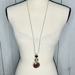 Loft Ann Taylor  Multi Gem 19" Necklace Glass Beaded Adjustable Photo 0