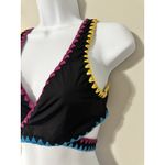 Lucky Brand  Night Dreamer Swimwear Wrap Bikini Top EUC Size M Photo 3