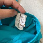 Becca Deep V Tie Up Back One Piece Swimsuit Blue (Medium) beach summer colorful Photo 2