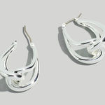Madewell NEW!  Vintage Knot Hoop Earrings Photo 0