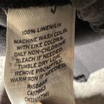 Caslon  Linen Drawstring Waist Straight Leg Pants Charcoal Gray Size S Pull On Photo 8