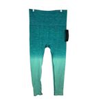 Yelete Size Large Leggings Aqua Blue Ombre Stretch Activewear Yoga Pant NWT Photo 2