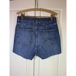 H&M Regular Waist Jean Shorts Womens 10 Medium Wash Denim Festival DIY Cut Off Photo 3