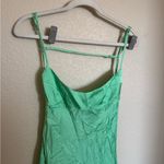 ZARA TikTok seafoam green satin slip dress size medium NEW Beach Photo 5