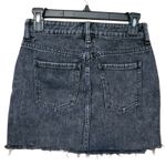 PacSun Black Denim Mini Skirt Punk Emo Goth Rocker Biker Y2K 90s Festival Sz 23 Photo 1