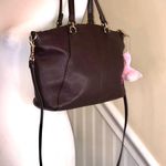 Coach Purple Plum Leather Convertible Crossbody Two Handle Shoulderbag Tote Photo 7