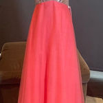 Women’s Pink Full Length Sparkly Tulle & Sequined Prom Party Dress Size S NWT Photo 0
