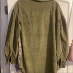 Andthewhy NWT  army green and plaid shacket L Photo 2