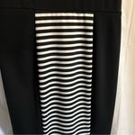 Calvin Klein  Black‎ White Striped Midi Sleeveless Dress Size 8 Classy Career Photo 4