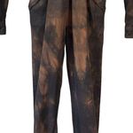 Retrofête Retrofete Shirelle Jumpsuit in Sepia Brown Acid Wash Photo 3