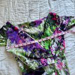 Chiara Boni Le Petite Robe 3/4-Sleeve Ruched Floral Cocktail Dress 42 Photo 3