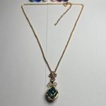 Joan Rivers Caged Egg Pendant 7 Interchangeable Colors Gold Tone Chain Necklace Photo 0
