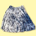 Who What Wear 12 Black & Ivory Linen Floral Maxi Skirt A Line Photo 0