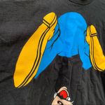 Disney Vintage Mickey and Company upside down Goofy black crop T-shirt 2X Photo 2