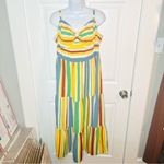 Hell Bunny  Sunshine And Lollipops Maxi Dress Colorful Tiered Maxi Sundress XL Photo 3