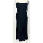 Ann Taylor  Exposed Seam Sleeveless Maxi Gown Cocktail‎ Dress Silk Black Size 12 Photo 14
