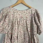 Sandy Liang  Hugo Dress pink floral bow babydoll dress size 6 Photo 12