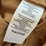 Anthropologie Wide Leg Pleated Back Buckle Cotton Blend Trousers in Honey Size 6 Photo 10