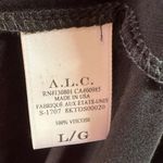 ALC Frank NWT A.L.C. Freya Tie Back Cut-Out Long Sleeve Dress in Black Jersey Size Large Photo 5