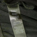 Chico's Chico’s Travelers Pants Black Ribbed Stretchy Pull On Acetate Size 1 (M) Short Photo 4