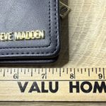 Steve Madden Wallet Black Soft Leather Gold Accents Card Holder Snap Closure Photo 10