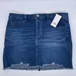 J Brand Bonny Galaxy Frayed Denim Jeans Mini Skirt Photo 4