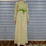 JC Penny Vintage 70s JCPenney Shirred Butterfly Prairie Maxi Dress Photo 0