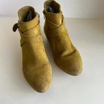 Rebels Mustard Yellow Brett Genuine Suede Zipper Ankle Heeled Boot 8 Photo 8