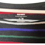 Old Navy  Women's Casual Style Long Sleeve Multi-color  Striped Blouse Sz L Photo 1