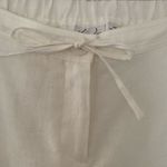 kim rogers  Linen Drawstring Wide Leg Pants Size 10P White Photo 4
