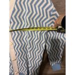 Qu Style Retro Funky Cardigan Sweater One Size Blue White Contemporary Modern Photo 6