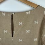 Sundance Royal Beauty Embroidered Sheath Dress Size P2 Boho Bell Sleeve Eyelet Photo 3