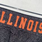 Illinois Illini legging cinch ruched hem Capri small stretch charcoal gray black Photo 6
