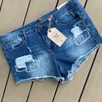 True Craft Denim Jean Shorts Super Soft Stretch Womens 15 New Photo 2