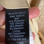 Black Halo Gold Hendricks Sleeveless V-Neck Metallic Cocktail Evening Gown 8 Photo 13