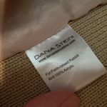 Dana Stein rabbit animal fur vest super soft zip up crochet knit sweater vest Tan Size L Photo 6