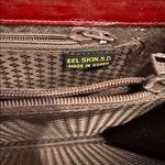 Vintage America Deep Red Crossbody eel Bag Brown Photo 2