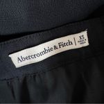Abercrombie & Fitch black high slit midi skirt with side ruching Size XS Photo 5