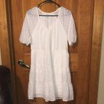 366. Roan + Ryan mini white raglan puff sleeves dress tiered with pockets XS Photo 6