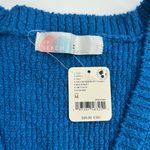 NWT Free people Beach Penny sweater vest blue sz M Size M Photo 5
