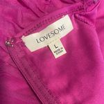 Lovesome dress woman’s bodycon party Magenta purple bikini strap dress Size L Size L Photo 1