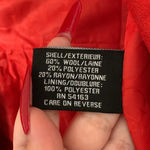 Guess  Wool Blend Red Peacoat Jacket Size S Photo 6