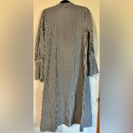 L'Academie L’Academie Alex Bell Sleeve Striped Duster Dark Charcoal/white Size S Photo 5