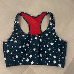 WAVE LIFE Women XS AMERICAN LEGGINGS and SPORT BRA SET STARS GRADIENT EFFECT Red Photo 4