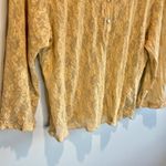 Anthropologie Odille Nude Color Sheer Floral Lace Top - size Large Photo 3