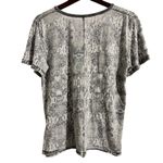 Free People  Python Snake Print Short Sleeve Tee T-Shirt Top Size Small Photo 3