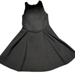 Abercrombie & Fitch  Womens Fit & Flare Scuba Skater Dress Black Photo 0
