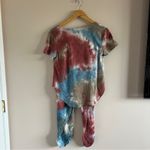 Ariella |Tie-Dye Short Sleeve Shirt & Pants Set Photo 1