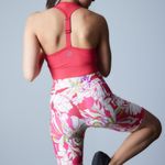 Josie Natori NWT Solstice Pink Poppy Cropped Bike Shorts Size XS Pockets Photo 12